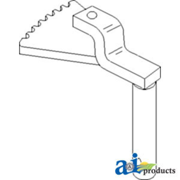 A & I Products Shaft, Brake Pedal (RH) 5.5" x4" x0.2" A-51507D